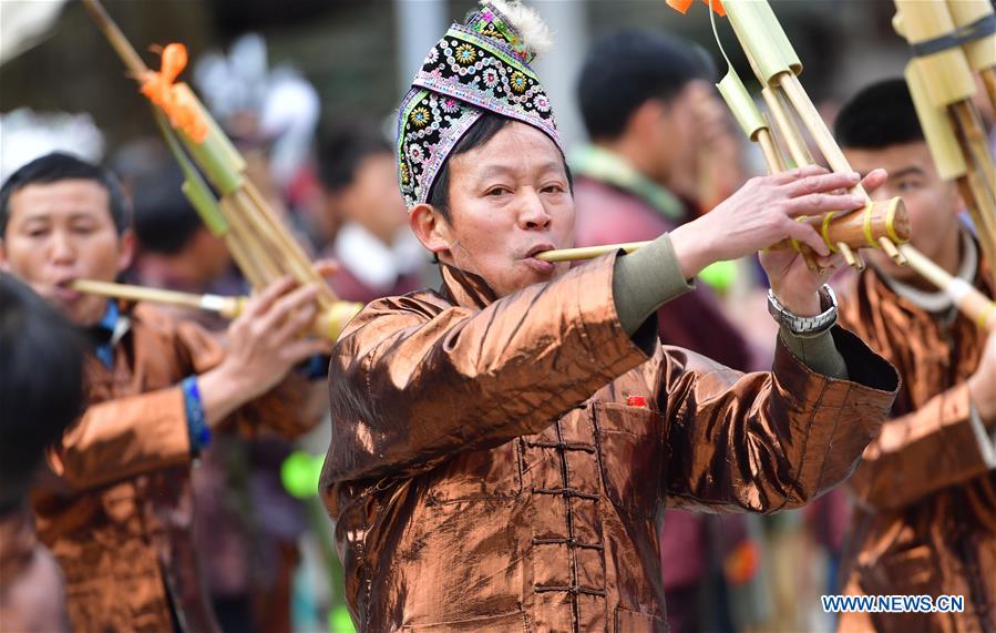 CHINA-GUANGXI-RONGSHUI-MIAO ETHNIC GROUP-NEW YEAR CELEBRATION (CN)